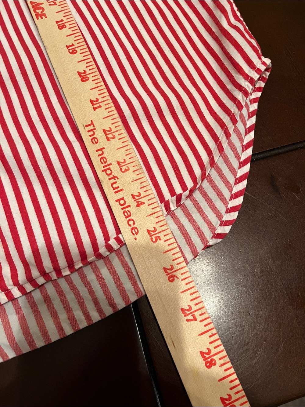 Lizsport Red & White Vertical Stripe Button-Up Blouse Y2K - Picture 8 of 8